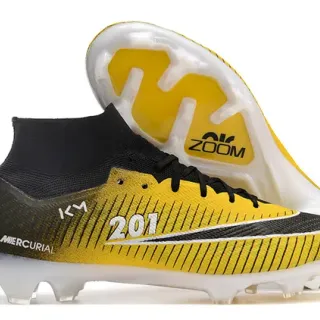 Nike Mercurial Superfly 201 Yellow Black Firm-Ground 足球鞋