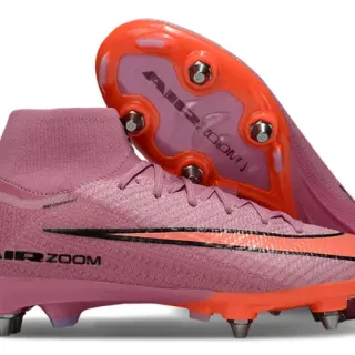 নাইক Mercurial Superfly Air Zoom গোলাপি কমলা ফার্ম-গ্রাউন্ড সকার জুতা