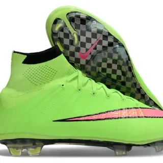 Nike Mercurial Superfly Neon Lime Green Pink Firm-Ground Soccer Shoes