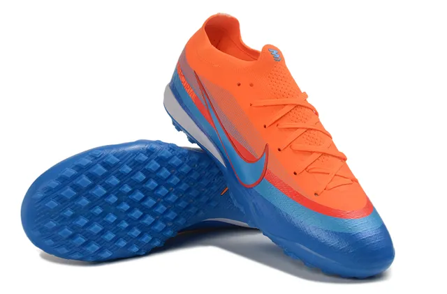 Nike Mercurial Turf Orange Blue Red Turf Zapatos de fútbol 3