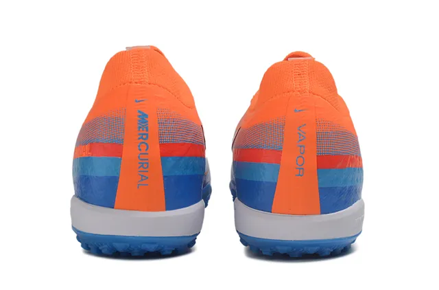 Nike Mercurial Turf Orange Blue Red Turf Zapatos de fútbol 4