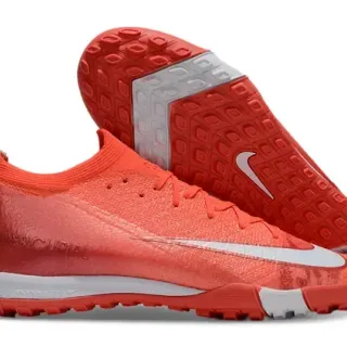 Nike Mercurial Turf Red and White Turf Soccer Shoes