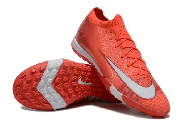 Nike Mercurial Turf Red and White Turf Soccer Shoes 3