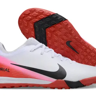 Nike Mercurial Turf White Red Pink Gradient Turf Soccer Shoes