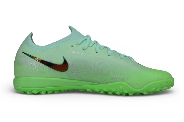 Nike Mercurial Vapor Tênis de Futebol Verde Multicolorido Superior em Malha Gradiente Menta a Lima para Turf 6