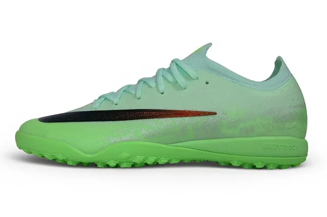 Nike Mercurial Vapor Tênis de Futebol Verde Multicolorido Superior em Malha Gradiente Menta a Lima para Turf 7