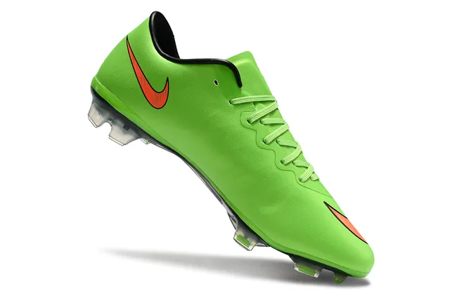Nike Mercurial Vapor Green Orange Low-Cut Synthetic Upper Firm-Ground Soccer Shoes 2