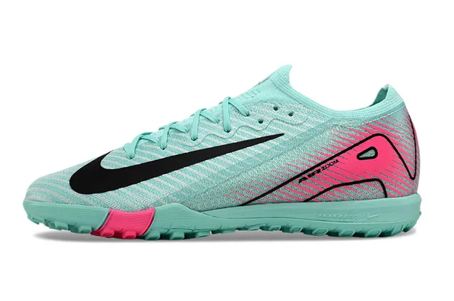 Nike Mercurial Vapor Vert Rose Partie Supérieure Tricotée à Basse Coupe Dynamic Speed Cage Graphique Chaussures de Football Turf 8