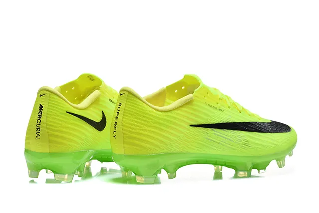 Nike Mercurial Vapor Neon Yellow Black Firm-Ground Soccer Shoes 2