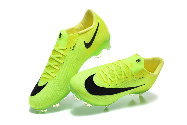 Nike Mercurial Vapor Neon Yellow Black Firm-Ground Soccer Shoes 3