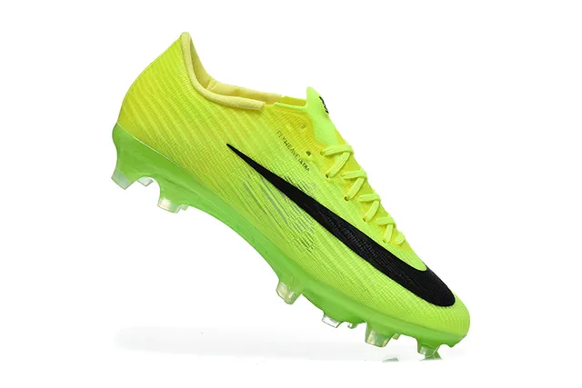 Nike Mercurial Vapor Neon Yellow Black Firm-Ground Soccer Shoes 4