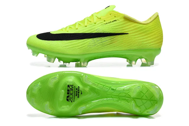 Nike Mercurial Vapor Neon Yellow Black Firm-Ground Soccer Shoes 5