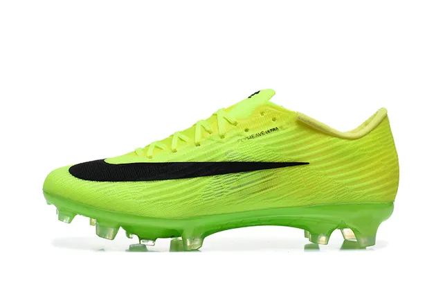 Nike Mercurial Vapor Neon Yellow Black Firm-Ground Soccer Shoes 6