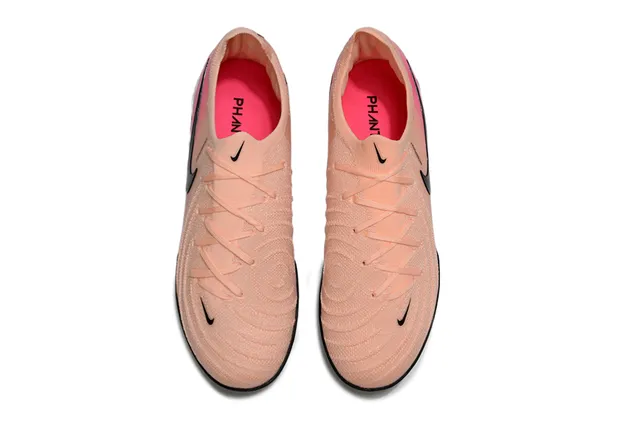 Nike Mercurial Vapor Pink Beige Knit Upper Gradient Colorway Turf Soccer Shoes 2