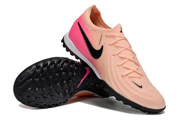 Nike Mercurial Vapor Pink Beige Knit Upper Gradient Colorway Turf Soccer Shoes 3
