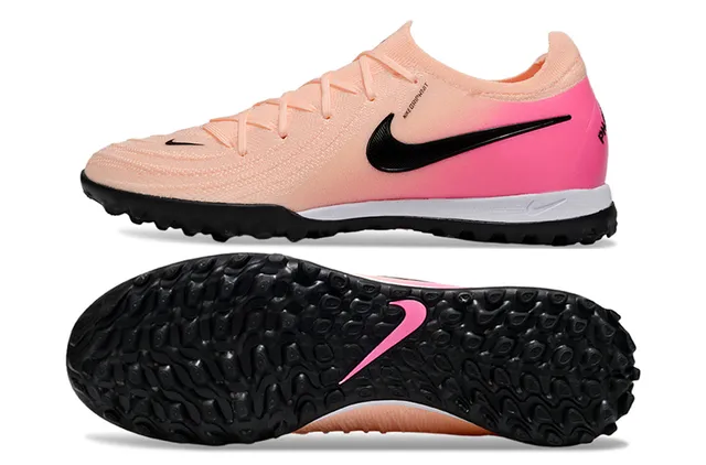 Nike Mercurial Vapor Pink Beige Knit Upper Gradient Colorway Turf Soccer Shoes 5