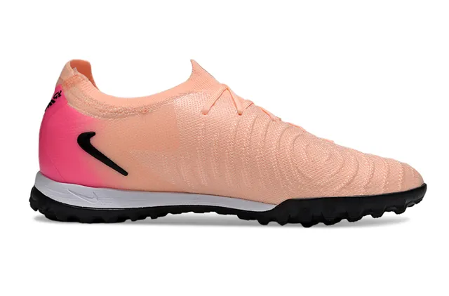 Nike Mercurial Vapor Pink Beige Knit Upper Gradient Colorway Turf Soccer Shoes 7