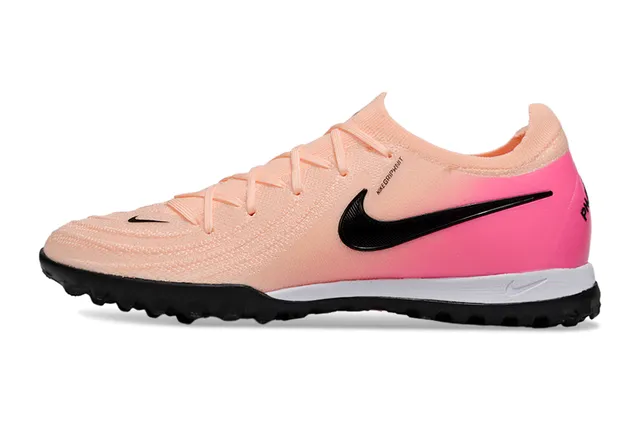 Nike Mercurial Vapor Pink Beige Knit Upper Gradient Colorway Turf Soccer Shoes 8