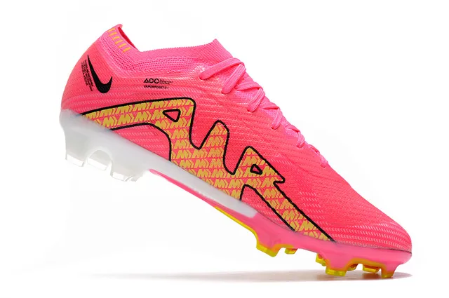 Nike Mercurial Vapor Pink Yellow Firm-Ground Soccer Shoes 2