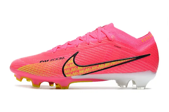Nike Mercurial Vapor Pink Yellow Firm-Ground Soccer Shoes 7