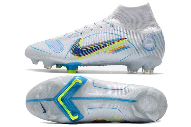 Nike Mercurial Vapor Blanco Azul Multicolor Firm-Ground Zapatos de fútbol 3
