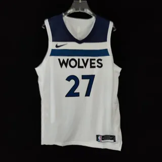 Nike Minnesota Timberwolves Player Edition White Navy Basketball Jersey