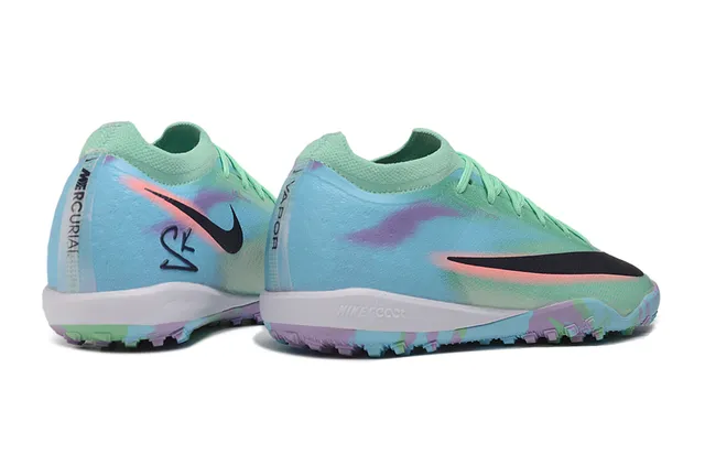 Nike Multicolor Low-Cut Sock-Fit Collar Gradient Marbled Upper Artificial-Grass Soccer Shoes 5
