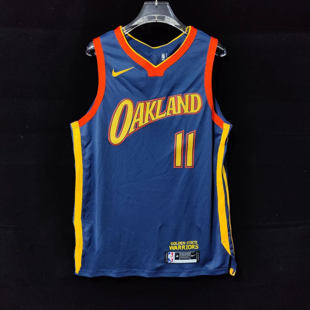 Nike Oakland City Edition Navy Blue Basketball Jersey 3