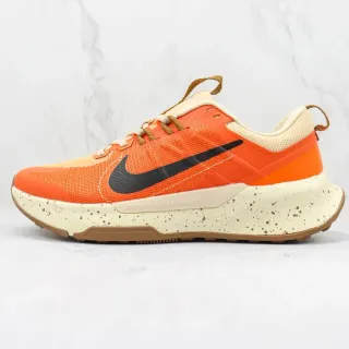 Nike Orange Beige Mesh And Synthetic Overlay Upper Speckled Foam Midsole Lifestyle Sneakers