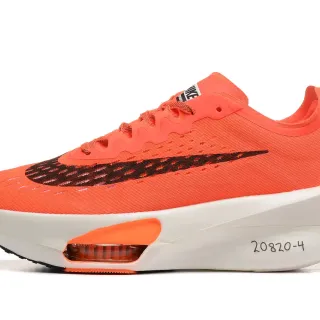 Nike Orange White Engineered Knit Upper Visible Forefoot Air Unit Running Shoes