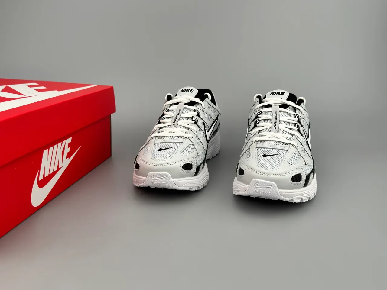 Nike P-6000 Light Gray and Black Lifestyle Sneakers 3