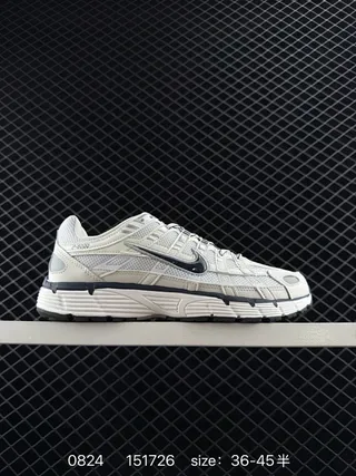 Nike P-6000 Off-White and Black Lifestyle Sneakers 2