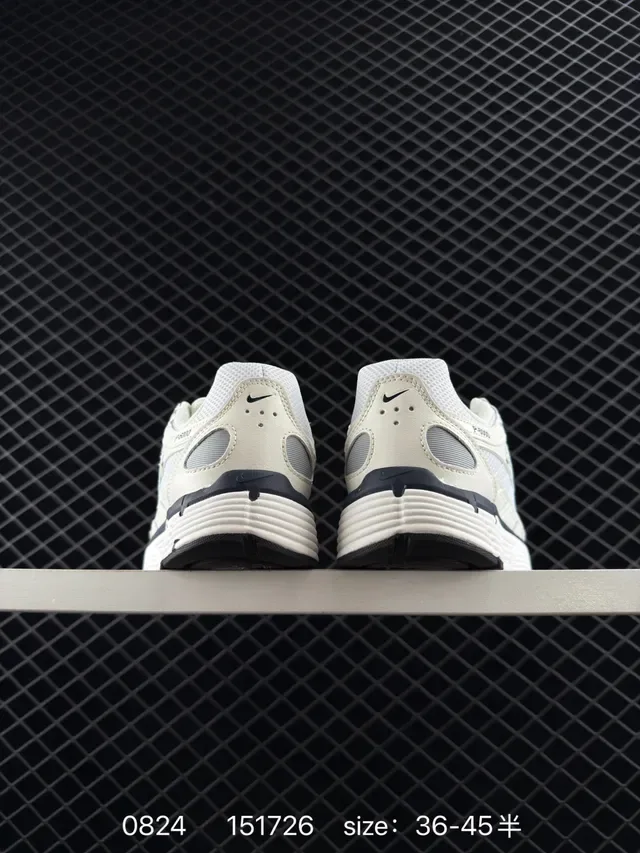 Nike P-6000 Off-White and Black Lifestyle Sneakers 4