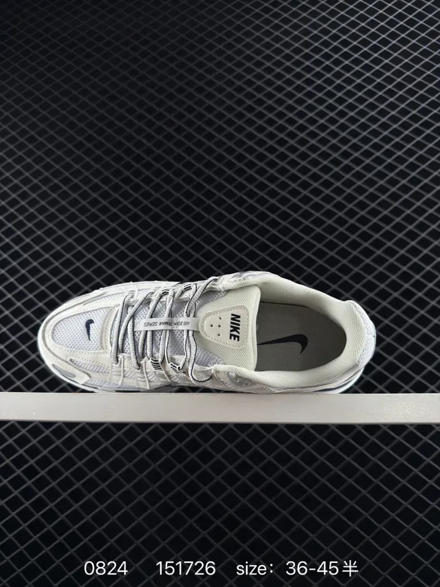 Nike P-6000 Off-White and Black Lifestyle Sneakers 5