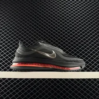 Nike Pegasus Premium Negro Rojo Parte superior de tricot Unidad de Aire Visible Zapatillas de correr