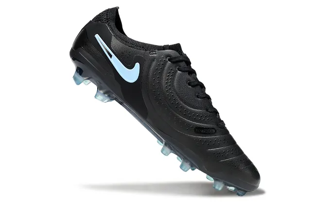 Nike Phantom GT Black Blue Synthetic Upper Light Swoosh Accent Firm-Ground Soccer Shoes 2