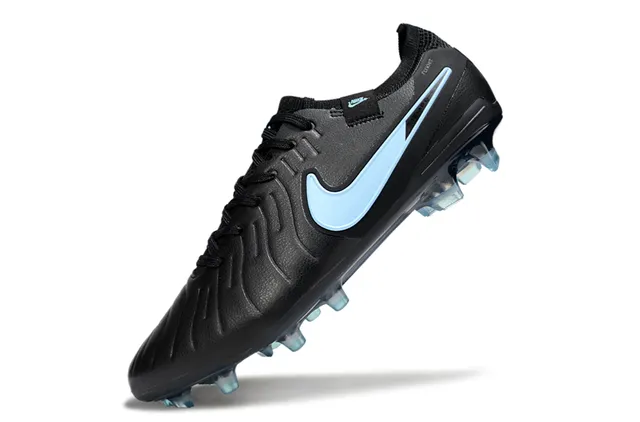Nike Phantom GT Black Blue Synthetic Upper Light Swoosh Accent Firm-Ground Soccer Shoes 3
