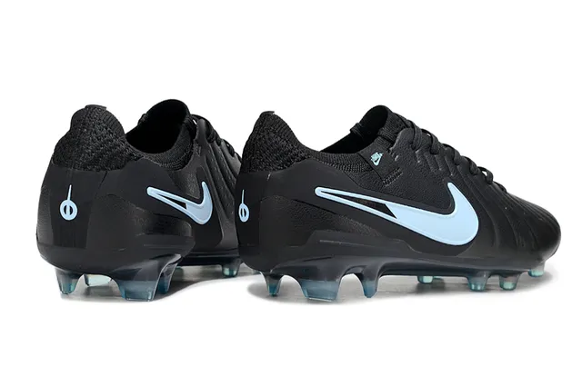 Nike Phantom GT Black Blue Synthetic Upper Light Swoosh Accent Firm-Ground Soccer Shoes 5