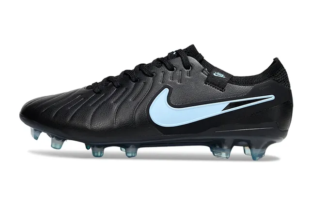 Nike Phantom GT Black Blue Synthetic Upper Light Swoosh Accent Firm-Ground Soccer Shoes 7
