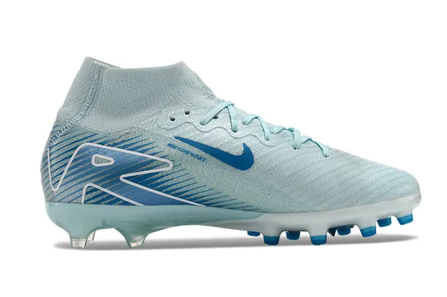 Nike Phantom GT Blue White High-Cut Sock-Fit Upper Flyknit Construction Firm-Ground Soccer Shoes 7