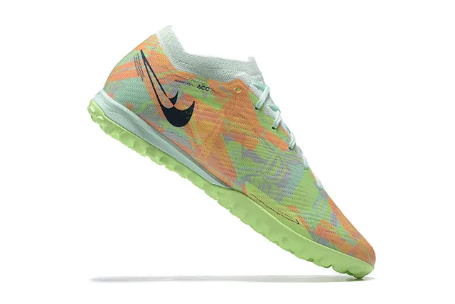 Nike Phantom GT Multicolor Verde Low-Cut Tricô Superior Impressão Iridescente Relvado Sapatos de Futebol 3