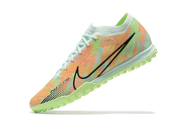 Nike Phantom GT Multicolor Verde Low-Cut Tricô Superior Impressão Iridescente Relvado Sapatos de Futebol 4
