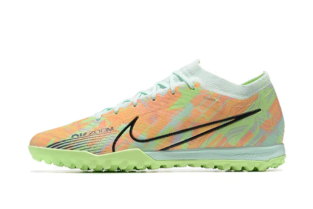 Nike Phantom GT Multicolor Verde Low-Cut Tricô Superior Impressão Iridescente Relvado Sapatos de Futebol 10