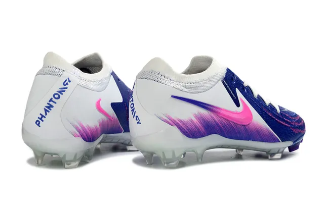 Nike Phantom GT Multicolor Purple Knit Upper Gradient Colorway Firm-Ground Soccer Shoes 5