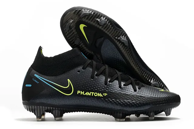Nike Phantom GT Sapatos de futebol rosa prata com corte alto, ajuste para meias, gola, para terreno firme 3