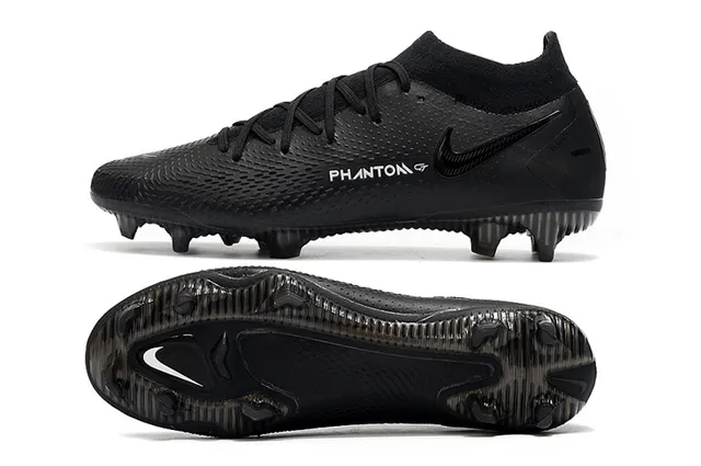 Nike Phantom GT Sapatos de futebol rosa prata com corte alto, ajuste para meias, gola, para terreno firme 11