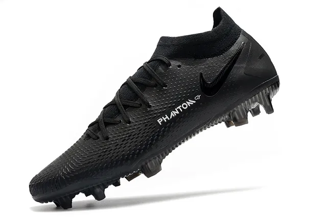 Nike Phantom GT Sapatos de futebol rosa prata com corte alto, ajuste para meias, gola, para terreno firme 13