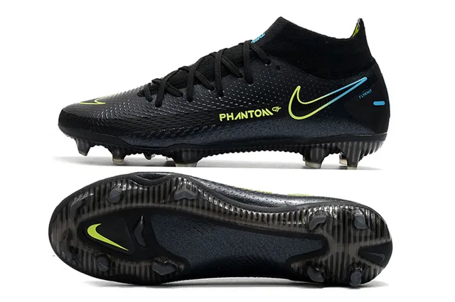 Nike Phantom GT Sapatos de futebol rosa prata com corte alto, ajuste para meias, gola, para terreno firme 17