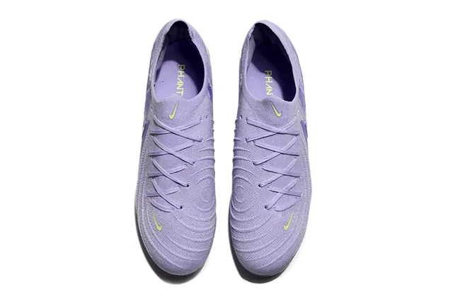 Nike Phantom GT Purple Yellow Low-Cut Sock-Fit Upper Knit Construction Firm-Ground Soccer Shoes 2