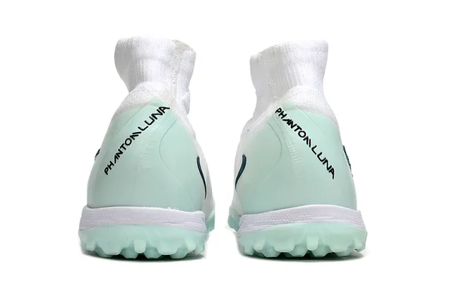 Nike Phantom GT Turf Chaussures de football Turf Blanc Mint Teal Faceted Swoosh Turf 13